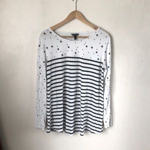 Long sleeved White Maternity Shirt